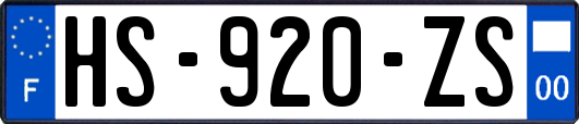 HS-920-ZS
