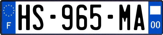 HS-965-MA