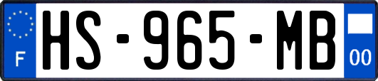 HS-965-MB