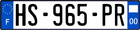 HS-965-PR