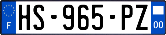 HS-965-PZ