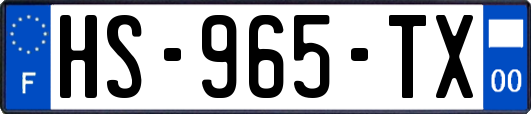 HS-965-TX