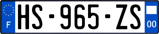 HS-965-ZS
