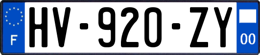 HV-920-ZY