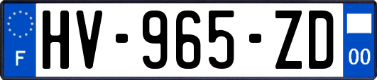 HV-965-ZD