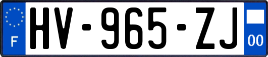 HV-965-ZJ