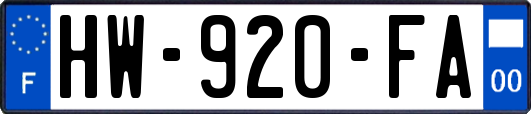 HW-920-FA