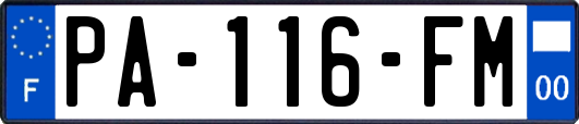PA-116-FM