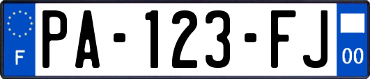 PA-123-FJ