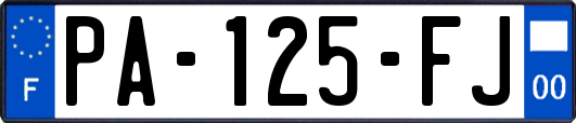 PA-125-FJ