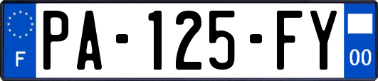 PA-125-FY