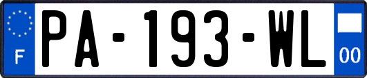 PA-193-WL