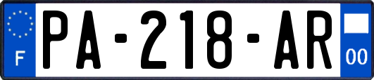 PA-218-AR