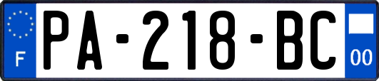 PA-218-BC