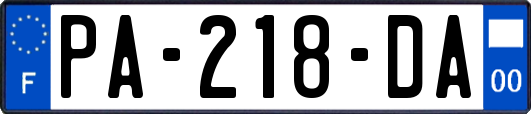 PA-218-DA