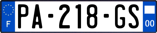 PA-218-GS