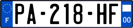 PA-218-HF