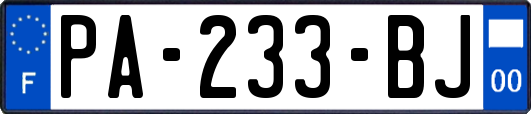 PA-233-BJ