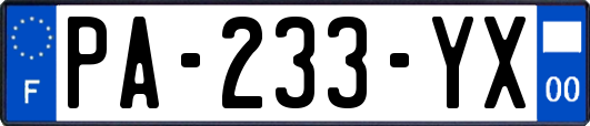 PA-233-YX
