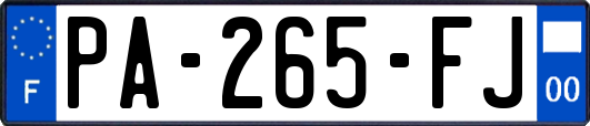 PA-265-FJ
