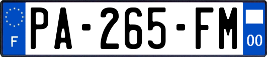 PA-265-FM