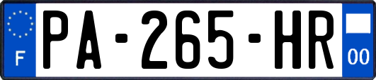 PA-265-HR
