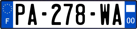 PA-278-WA