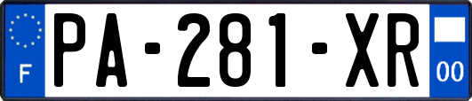 PA-281-XR