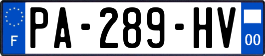 PA-289-HV