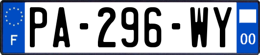 PA-296-WY