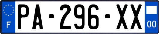 PA-296-XX