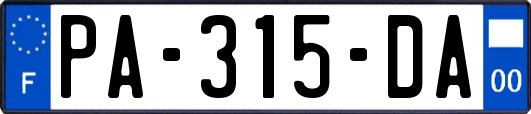 PA-315-DA