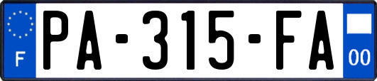 PA-315-FA