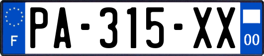 PA-315-XX