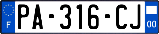 PA-316-CJ