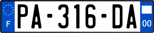 PA-316-DA