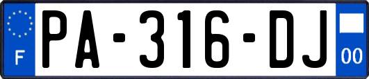 PA-316-DJ