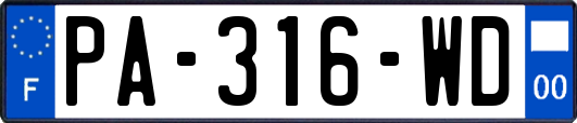 PA-316-WD