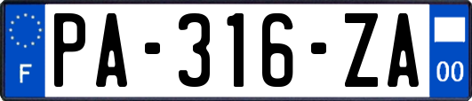 PA-316-ZA