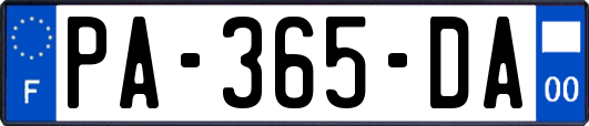PA-365-DA