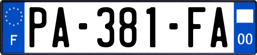 PA-381-FA