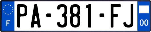 PA-381-FJ