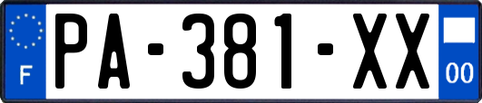 PA-381-XX