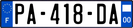 PA-418-DA