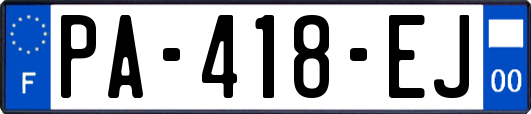 PA-418-EJ