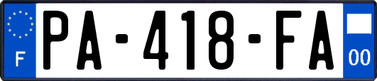 PA-418-FA