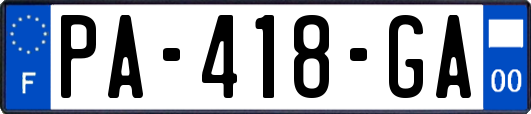 PA-418-GA