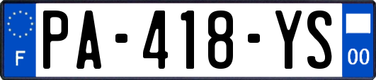 PA-418-YS