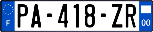 PA-418-ZR