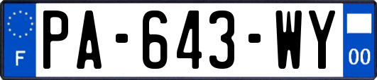 PA-643-WY